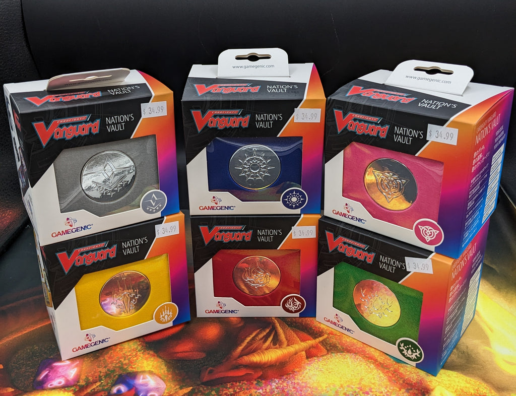 New Cardfight!! Vanguard Nation Vault Deck Boxes Now Available at Dice