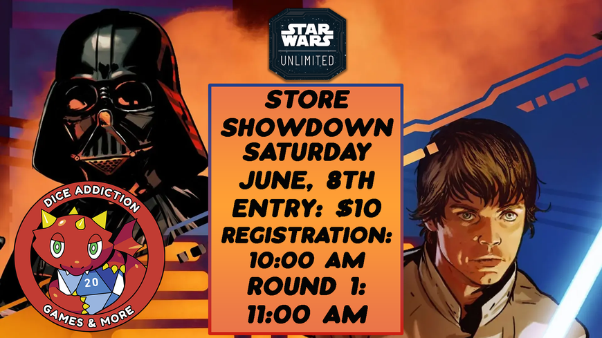 Star Wars Store Show Down at Dice Addiction