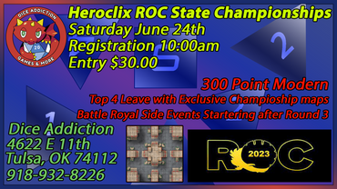 Heroclix; ROC State Championship Oklahoma Ticket