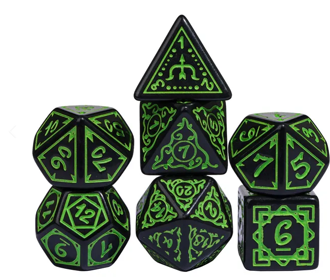 Cryptic Knots: Verdant RPG Dice Set