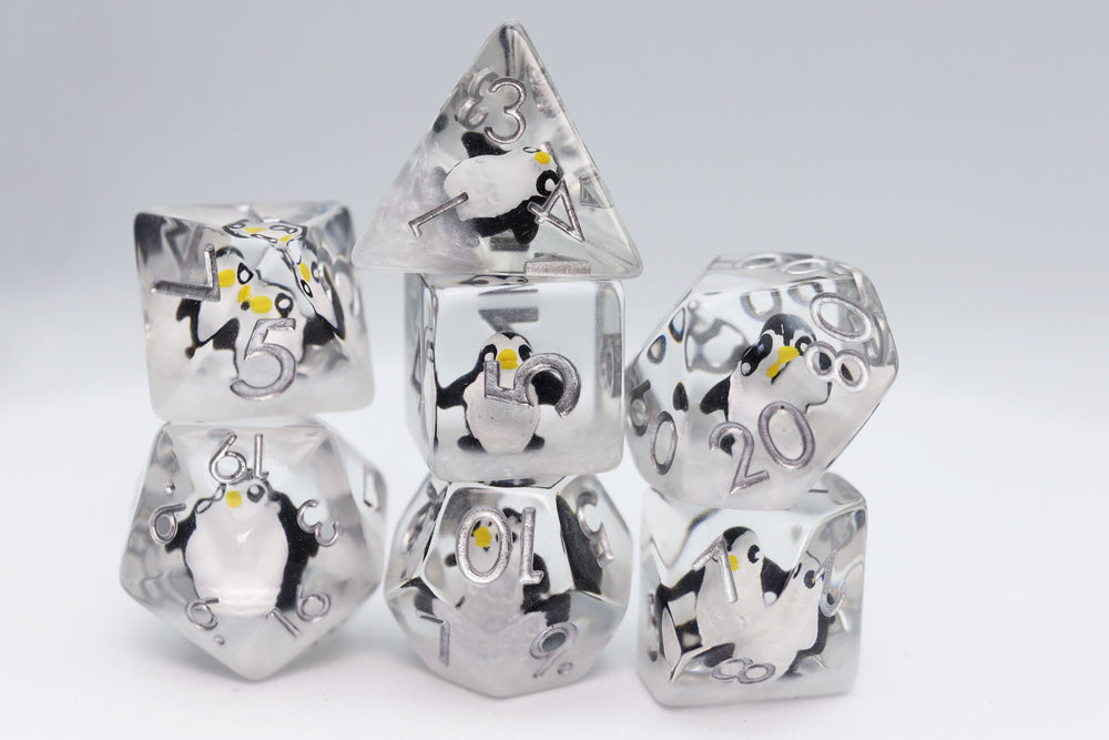 BABY PENGUIN RPG DICE SET