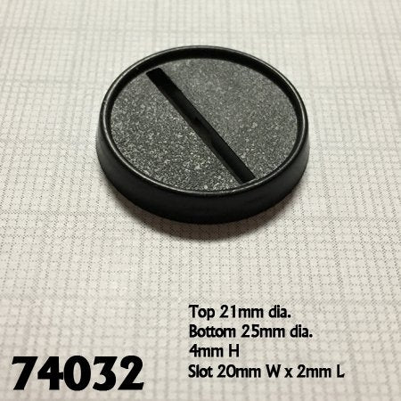 1 Round Plastic Gaming Base (20)"