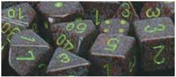 7CT SPECKLED POLY EARTH DICE SET