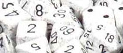 7CT SPECKLED POLY ARCTIC CAMO DICE SET