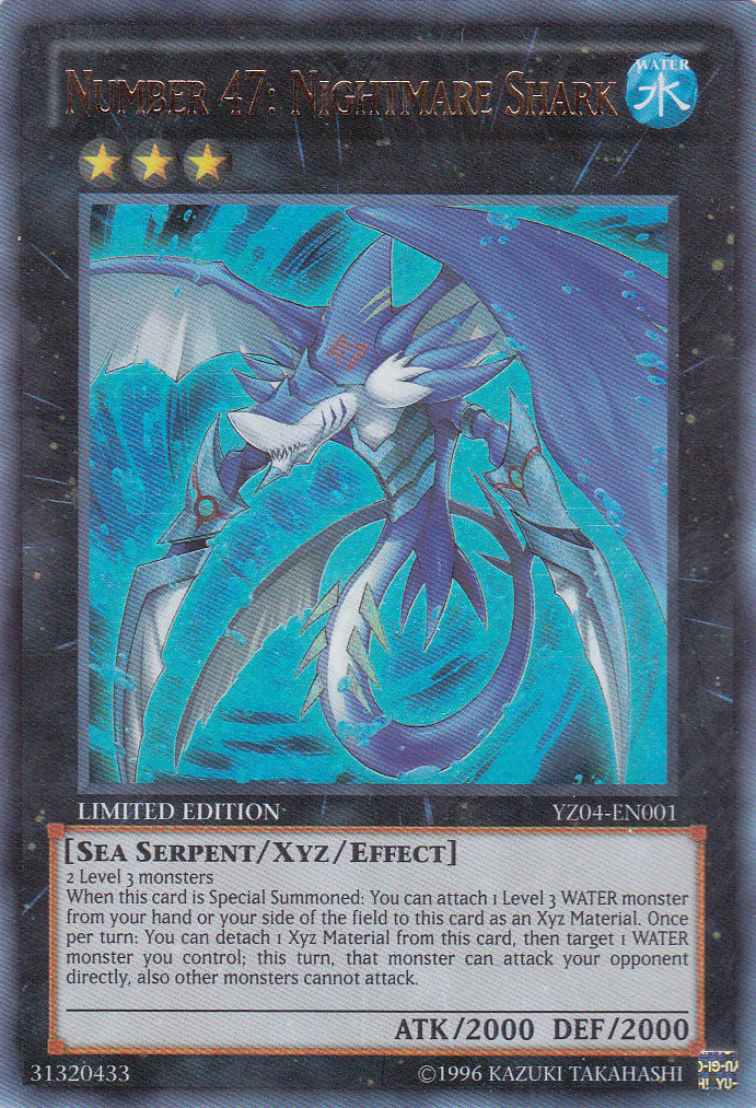 yugioh shark xyz cards Number 47: Nightmare [YZ04-EN001] Ultra Rare Style:17 pkmn-jp-booster-box Fish/Effect Genesect (Legendary Treasures 16)