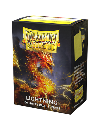 Dragon Shields: (100) Matte Dual Sleeves Lightning