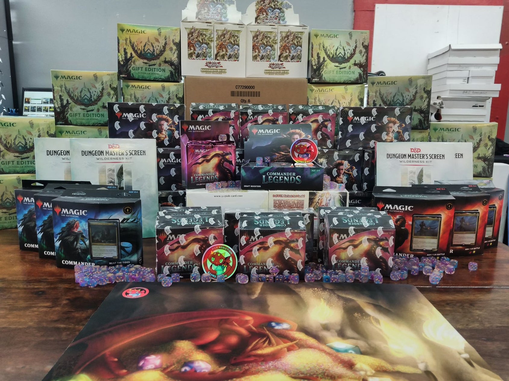 Commander Legends, Yu-Gi-Oh!, DnD, and More all this week at Dice Addiction.