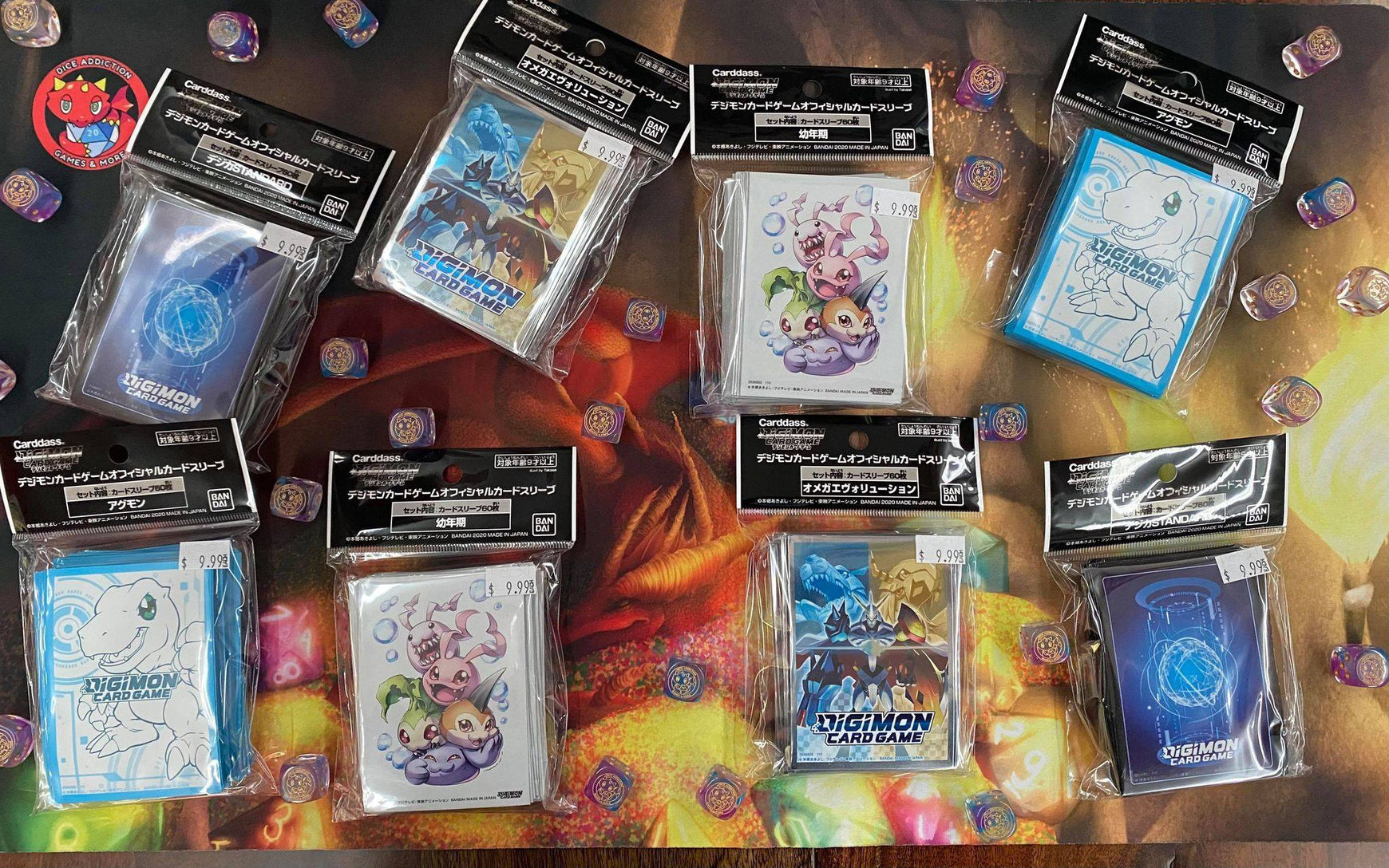 Japanese Digimon Sleeves now in stock!