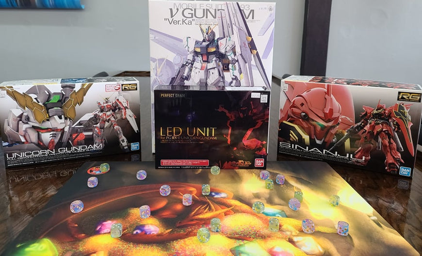Nu Gundam Shipment arrives today at Dice Addiction