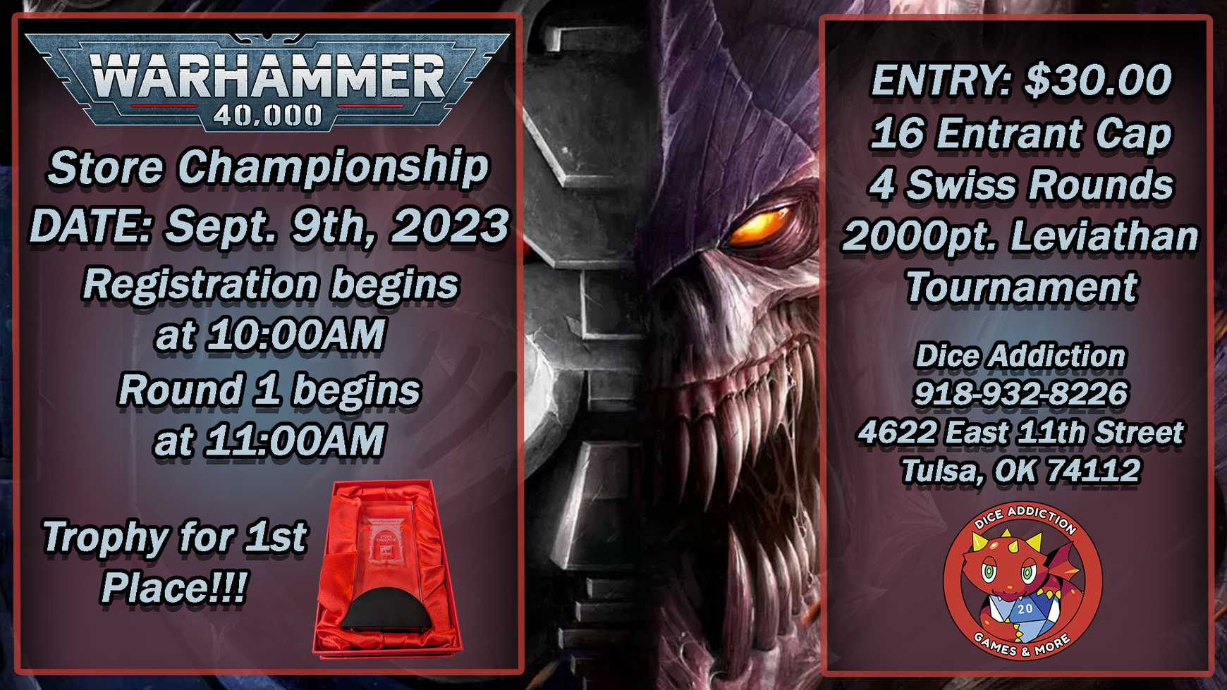 Warhammer 40k Store Championship hosted by Dice Addiction!