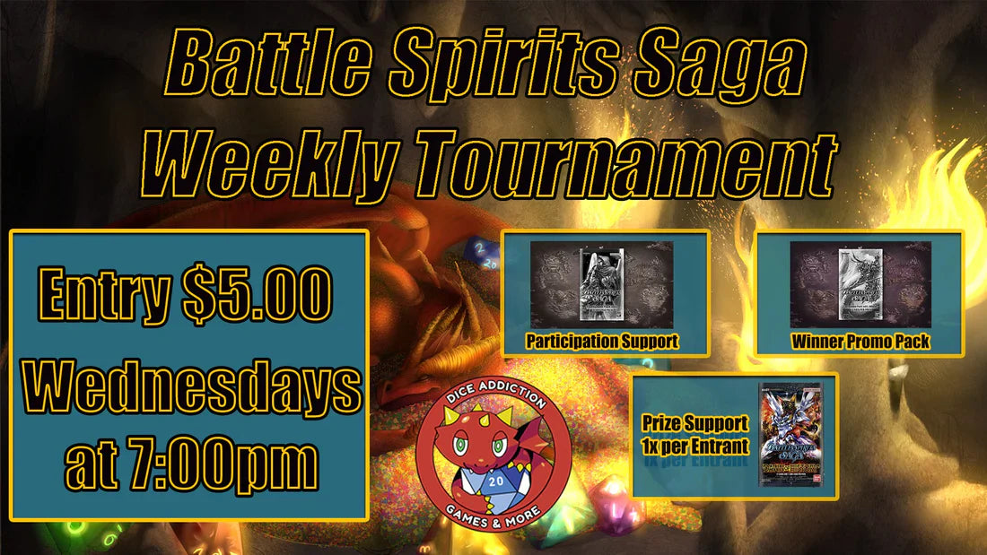 Wednesday Night Battle Spirits Saga at Dice Addiction