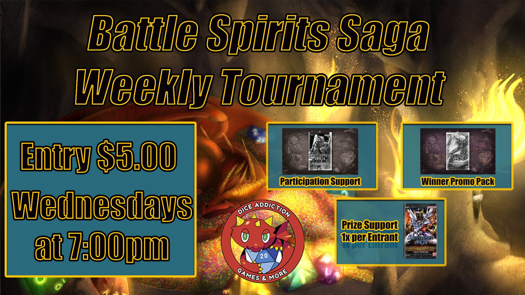 Weekly Wednesday Battle Spirits hosted by Dice Addiction