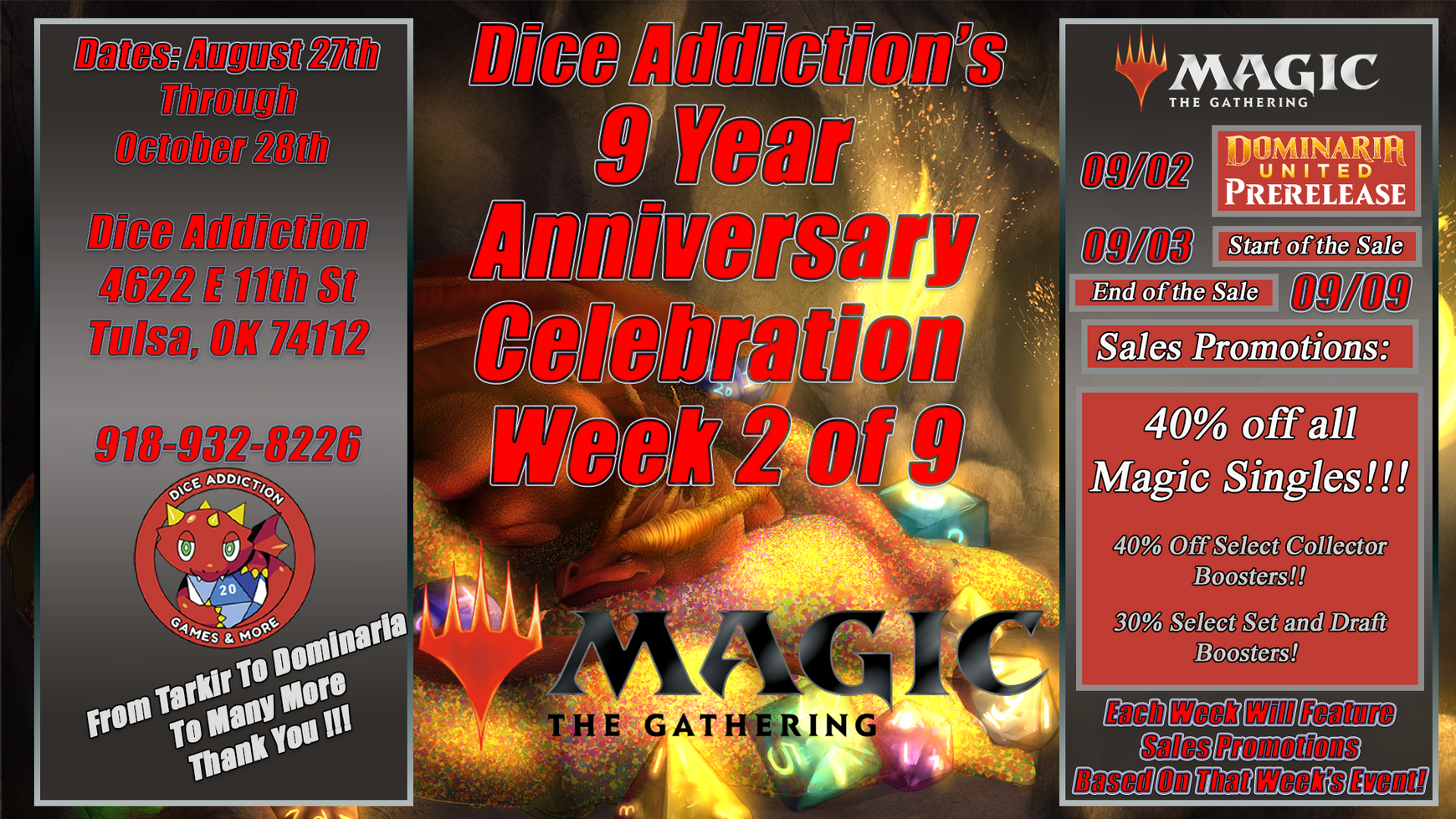 9th Anniversary Week 2 MTG Sale Post