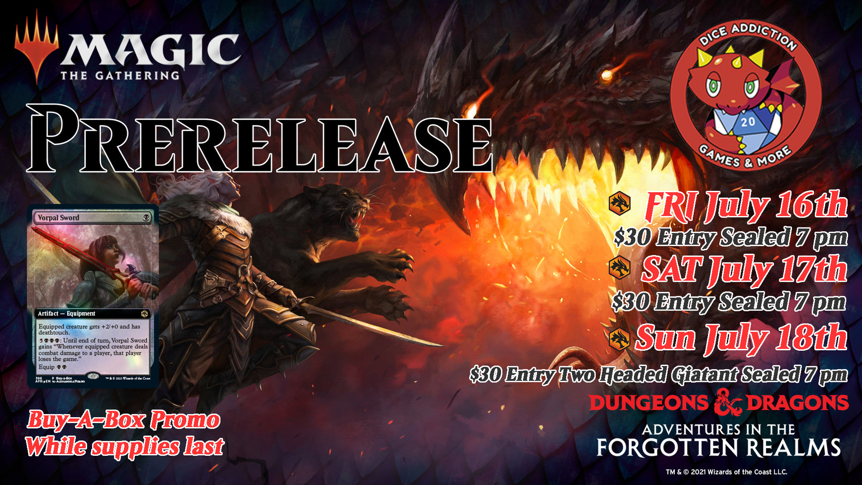 Magic The Gathering: Adventures In Forgotten Realms Prerelease