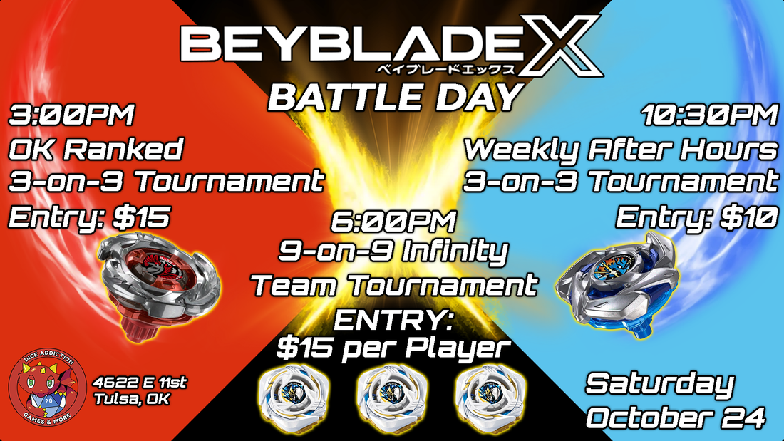Dice Addiction's Beyblade X Battle Day