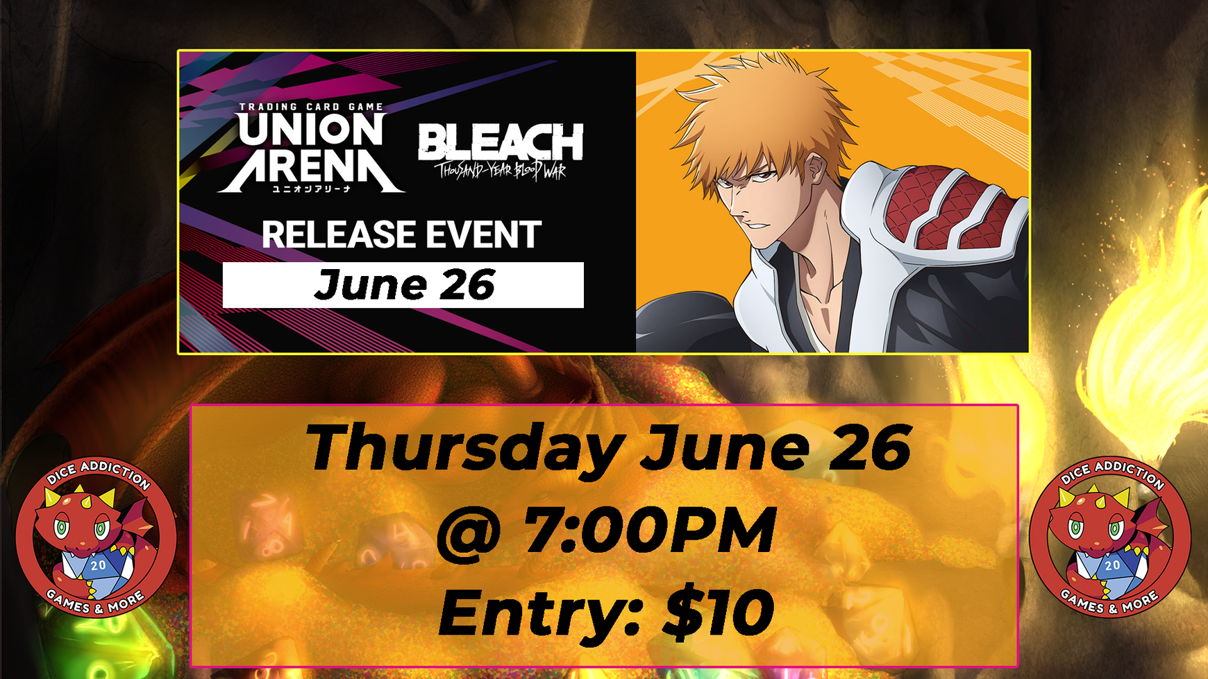 Dice Addiction's Union Arena Bleach Vol.2 Release Event!