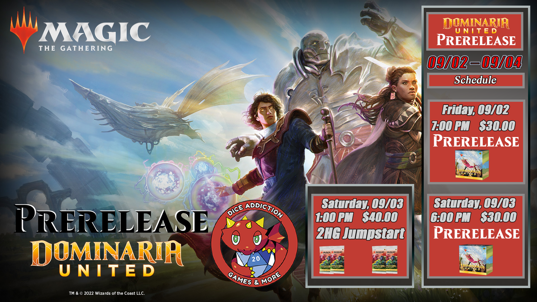 Dominaria United Prerelease Events