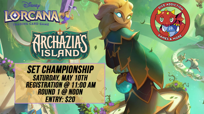 Dice Addiction's Archazia's Island Set Championship is this Saturday!