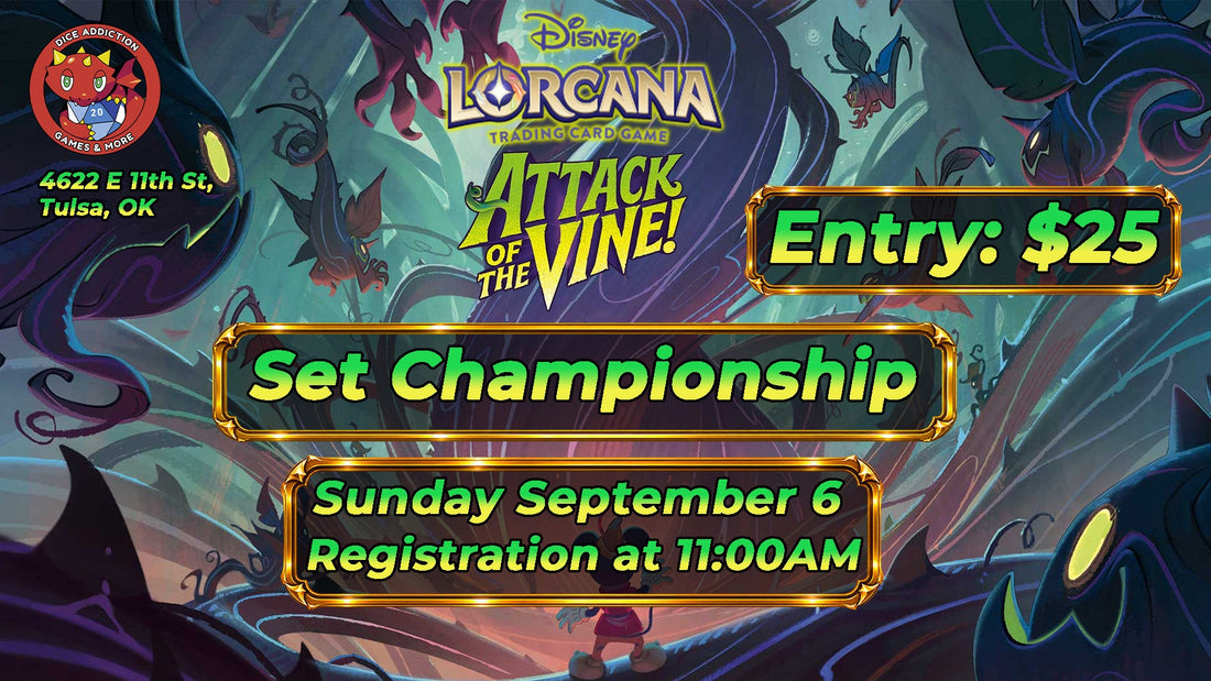 Lorcana "Attack of the Vines" Set Championships at Dice Addiction