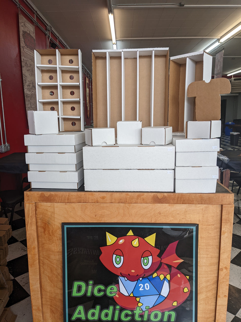 BCW Storage & Sorting Boxes Available @ Dice Addiction!