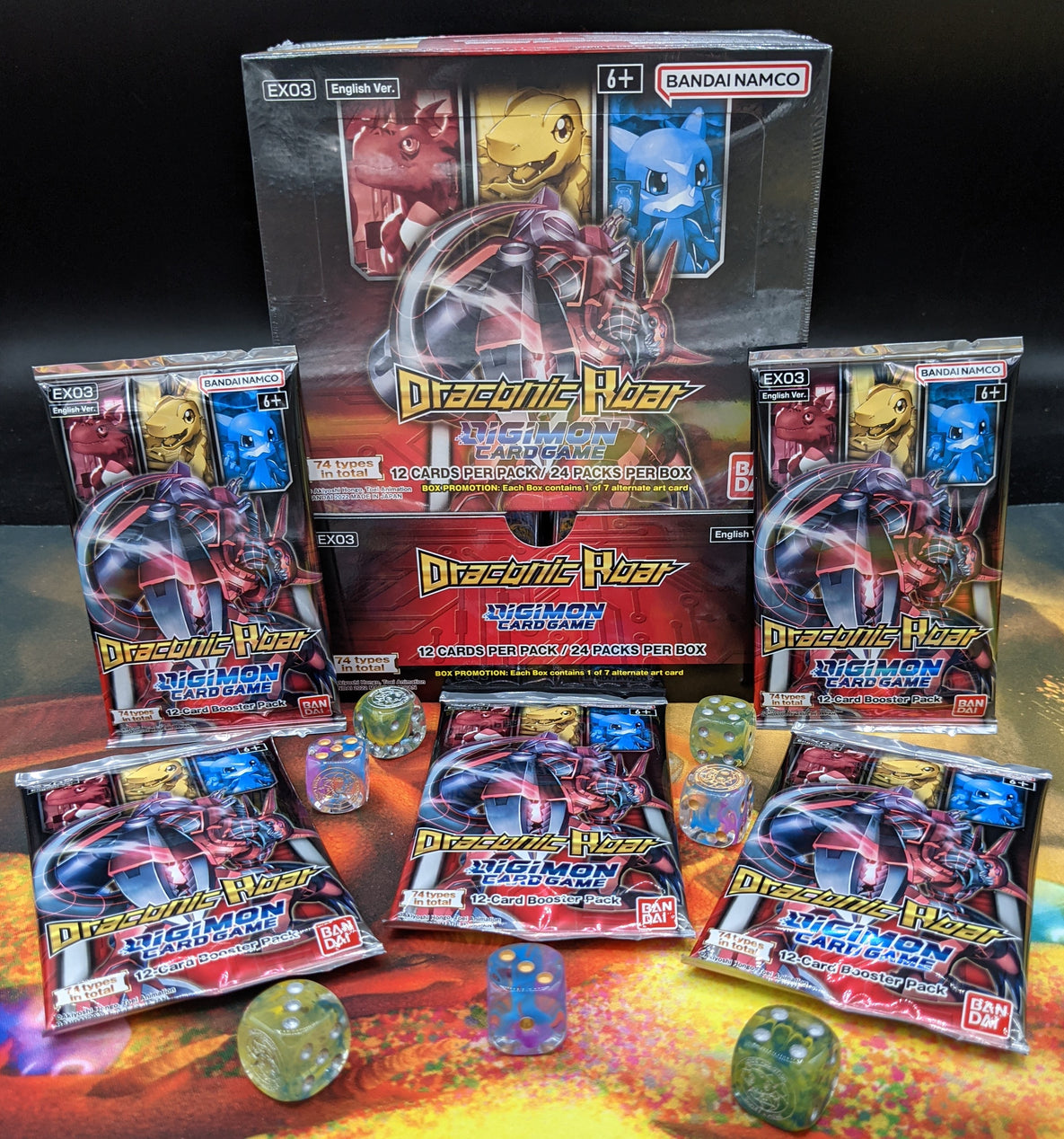 Digimon: Draconic Roar Theme Booster Available Now @ Dice Addiction!