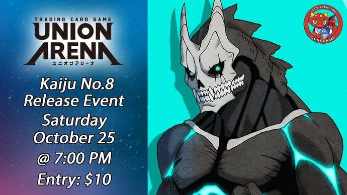 Dice Addiction's Union Arena: Kaiju No. 8 Release Event
