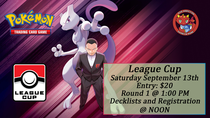 Dice Addiction's September Pokemon League Cup