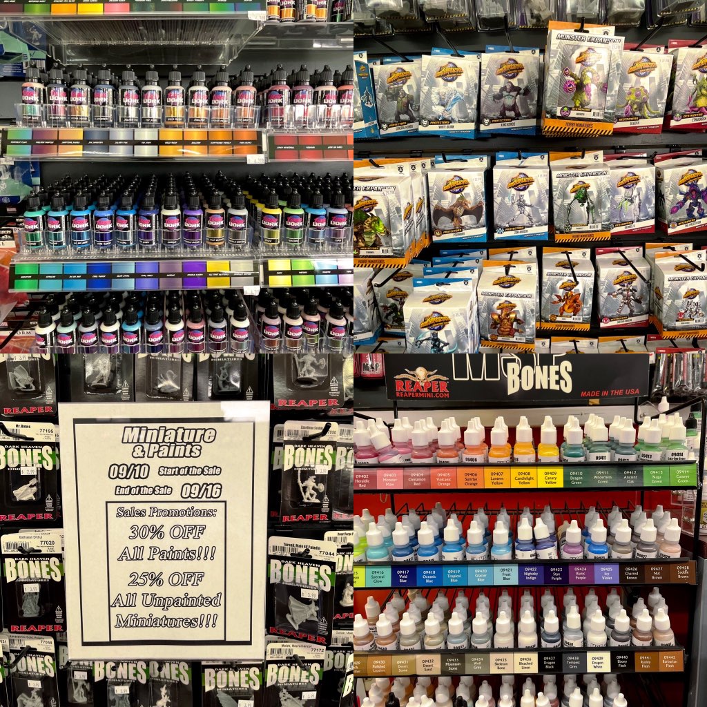 Miniatures & Paints Fully Stocked @ Dice Addiction!