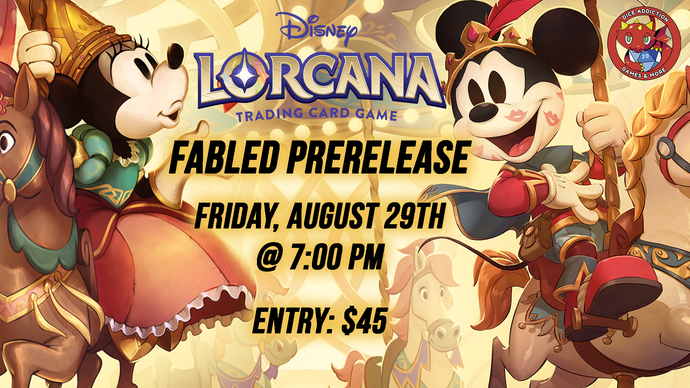 Dice Addiction's Lorcana Fabled Prerelease