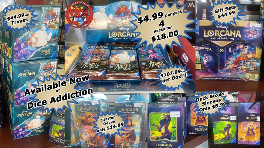 New Arrivals for our Lorcana collectors and Players