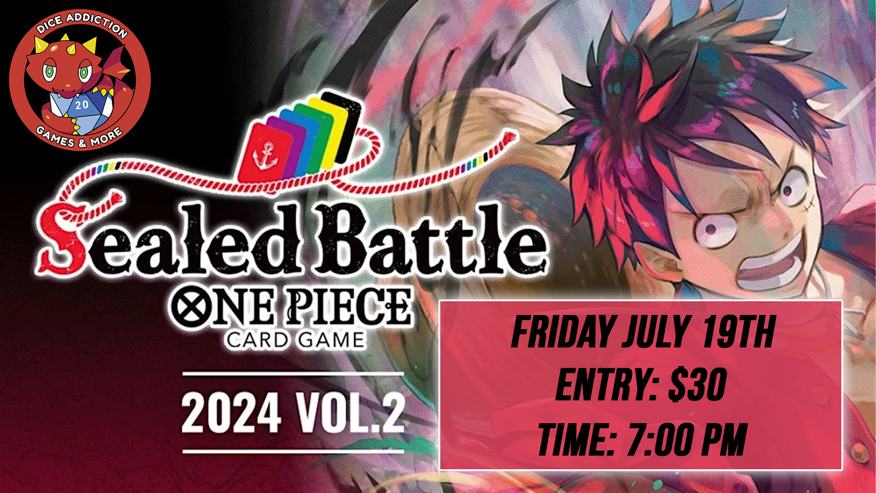 One Piece Sealed Battle 2024 Vol.2 at Dice Addiction