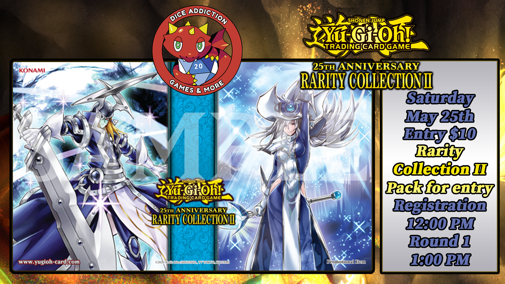 Yu-Gi-Oh Rarity Collection II Celebration Event at Dice Addiction