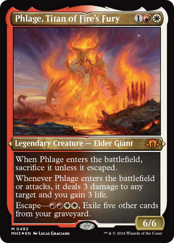 Phlage, Titan of Fire's Fury (Foil Etched) [Modern Horizons 3]