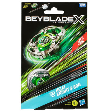 Beyblade X Helm Knight 3-80N Starter Pack Set with Defense Type Top & Launcher