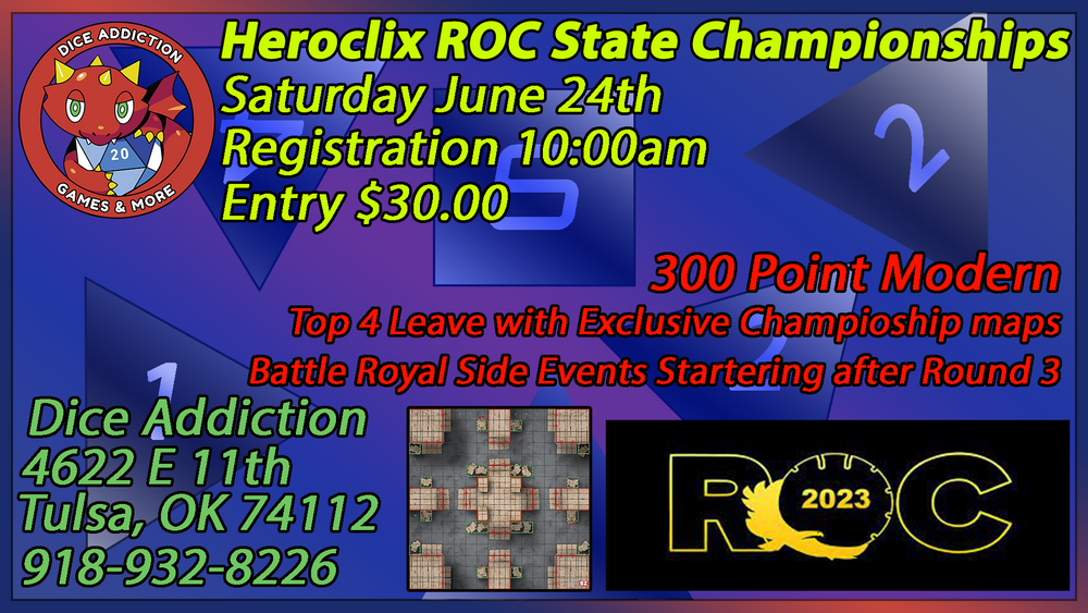 Heroclix; ROC State Championship Oklahoma Ticket