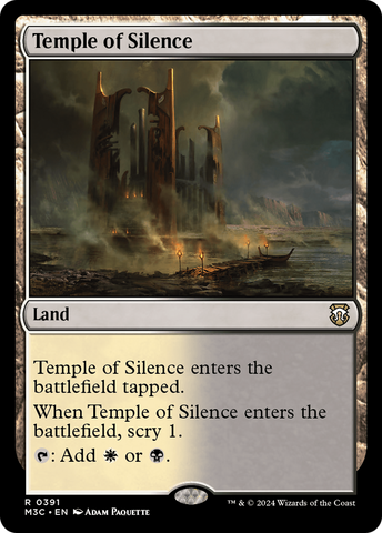 Temple of Silence (Ripple Foil) [Modern Horizons 3 Commander]
