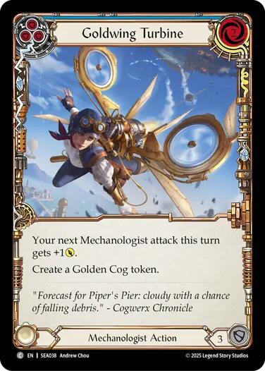 Goldwing Turbine (Blue) [SEA038] (High Seas)  Rainbow Foil
