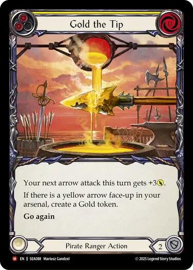 Gold the Tip [SEA088] (High Seas)  Rainbow Foil