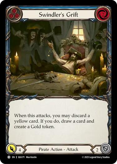 Swindler's Grift (Blue) [SEA171] (High Seas)  Rainbow Foil
