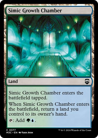 Simic Growth Chamber (Ripple Foil) [Modern Horizons 3 Commander]