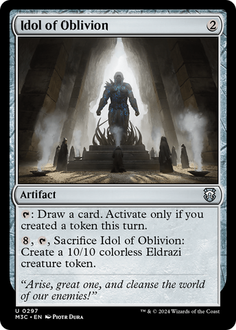 Idol of Oblivion (Ripple Foil) [Modern Horizons 3 Commander]