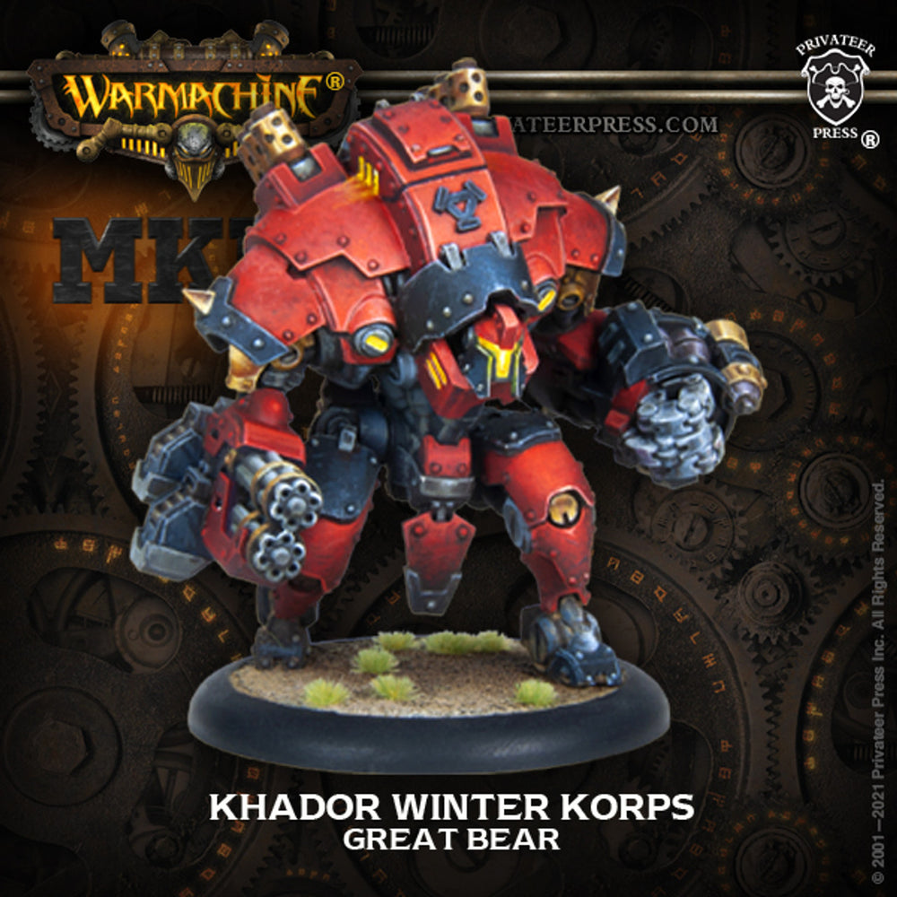 Warmachine MK IV: Khador Winter Korps Great Bear Heavy Warjack
