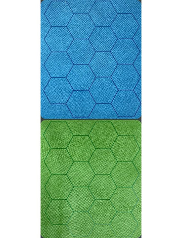 Chessex Megamat 1 Inch Reversible Blue-Green Hexes