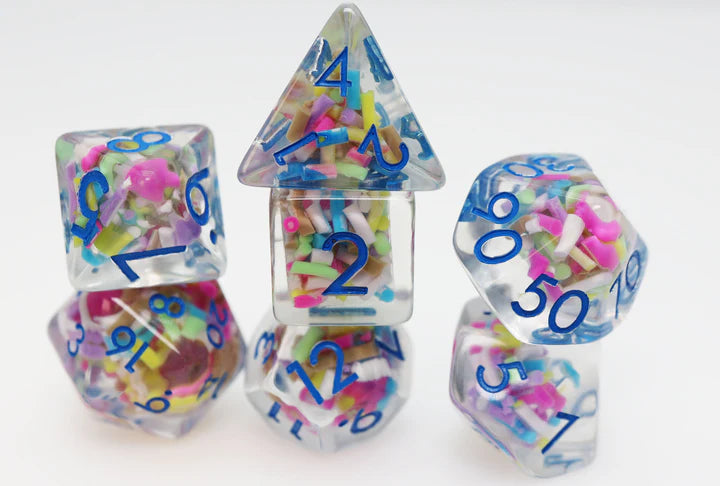 Ice Cream Sprinkles RPG Dice Set