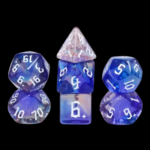 Glimmer Night RPG Dice Set