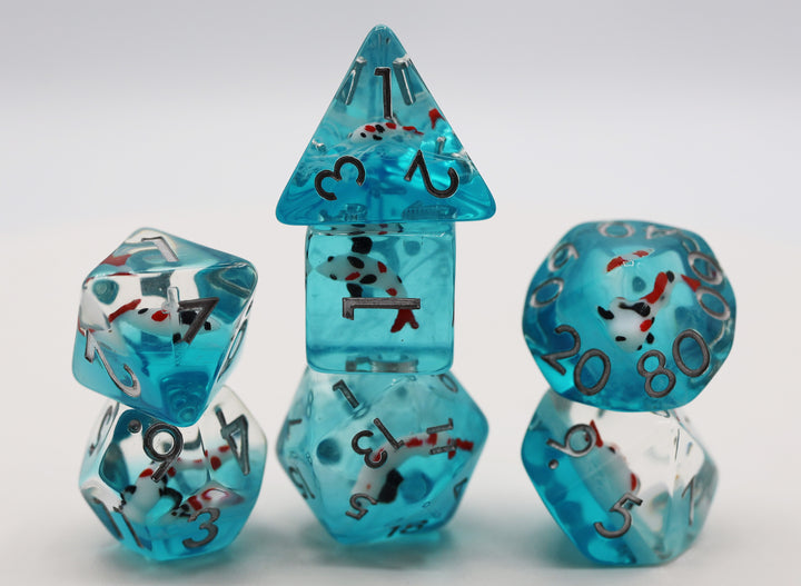 Water Garden Koi RPG DICE SET