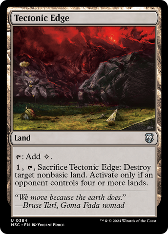 Tectonic Edge (Ripple Foil) [Modern Horizons 3 Commander]