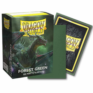 Dragon Shields: (100) Matte Forest Green