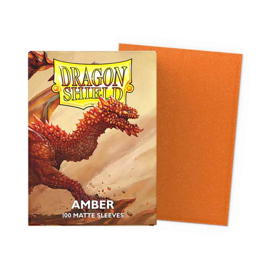 Dragon Shields: (100) Matte Amber