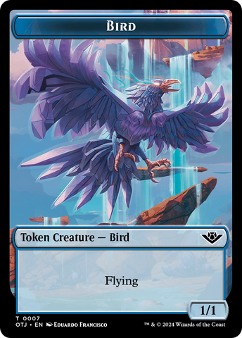 Treasure // Bird Double-Sided Token [Outlaws of Thunder Junction Tokens]